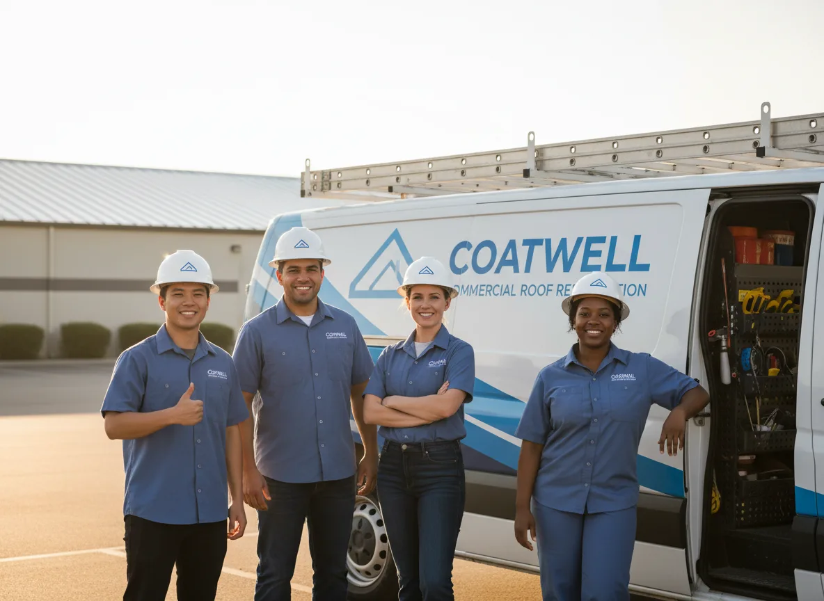 Commercial roof coating company in Nichols, WI