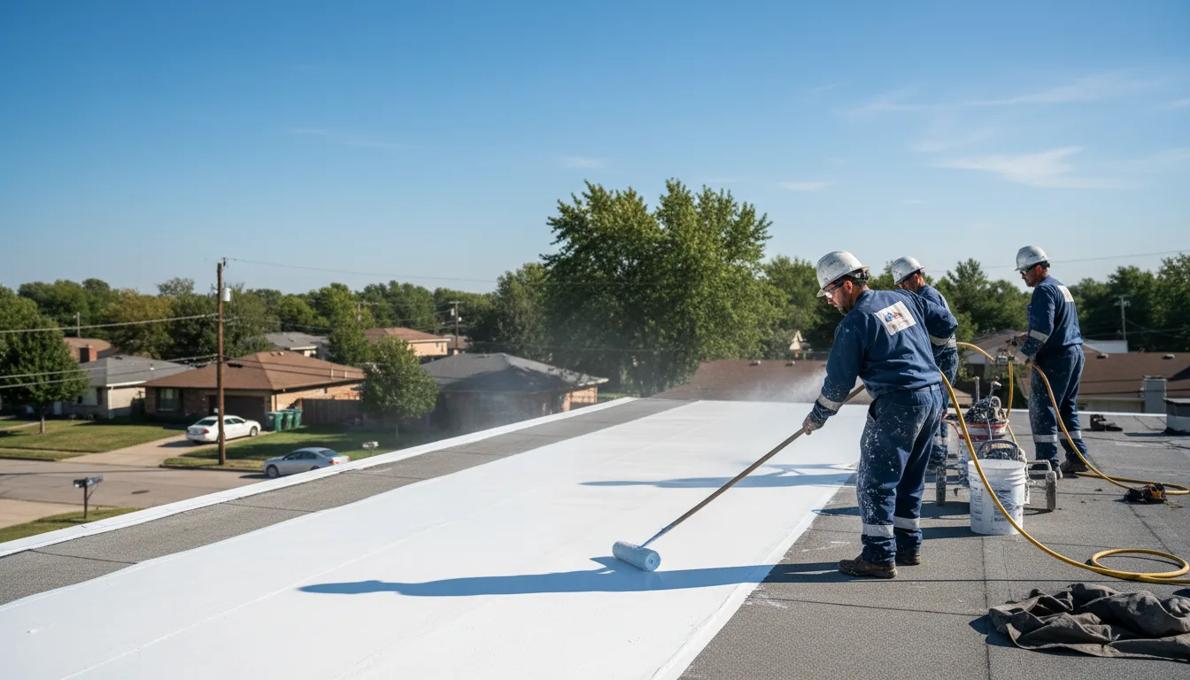 Commercial roof coating in Nichols, WI near me